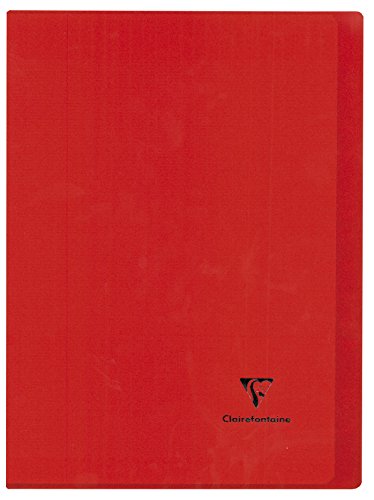 Clairefontaine 981414C - Schulheft / Heft Koverbook DIN A4+ 24x32 cm 48 Blatt 90g, französische Lineatur, Einband aus blickdichtem Polypropylen, robust, geheftet, Rot, 1 Stück Clairefontaine 981414C - Schulheft / Heft Koverbook DIN A4+ 24x32 cm 48 Blatt 90g, französische Lineatur, Einband aus blickdichtem Polypropylen, robust, geheftet, Rot, 1 Stück von Clairefontaine