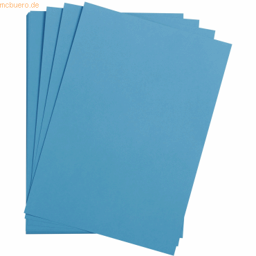 Clairefontaine Bastelkarton Maya 185g/qm A3 VE=25 Blatt blau von Clairefontaine