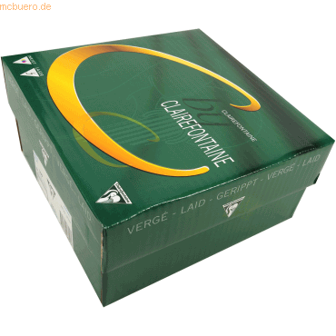 Clairefontaine Briefumschläge gerippt DINlang 110x220mm 120g/qm weiß V von Clairefontaine
