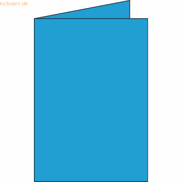 Clairefontaine Doppelkarte C6 210g/qm karibik VE=25 Stück von Clairefontaine