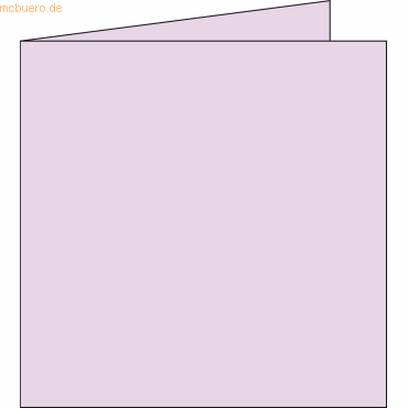 Clairefontaine Doppelkarte Pollen 135x135mm 210g VE=25 Stück flieder von Clairefontaine