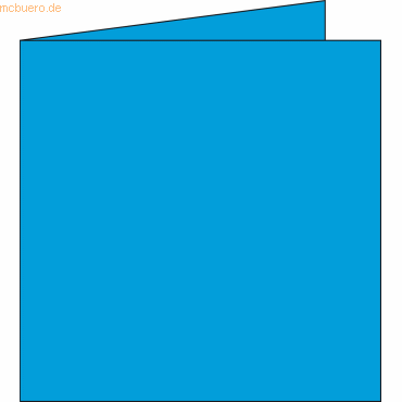 Clairefontaine Doppelkarte Pollen 135x135mm 210g VE=25 Stück karibik von Clairefontaine