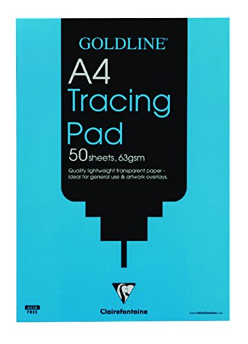 Clairefontaine GPT2A4Z - Transparentpapier Block Goldline, geleimt, DIN A4, 50 Blatt, 63g, 1 Stück Clairefontaine GPT2A4Z - Transparentpapier Block Goldline, geleimt, DIN A4, 50 Blatt, 63g, 1 Stück von Clairefontaine