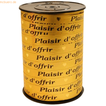 Clairefontaine Geschenkband 'Plaisir d'offrir' 10mmx225m gold Clairefontaine Geschenkband 'Plaisir d'offrir' 10mmx225m gold von Clairefontaine