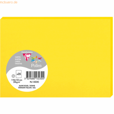 Clairefontaine Karte Pollen C6 210g VE=25 Stück sonne Clairefontaine Karte Pollen C6 210g VE=25 Stück sonne von Clairefontaine