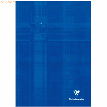 Clairefontaine Kladde A4 Hardcover 90g/qm 96 Blatt liniert farbig sort von Clairefontaine