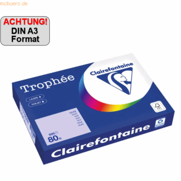 Clairefontaine Kopierpapier 1250PC A3 80g lila 500 Blatt von Clairefontaine