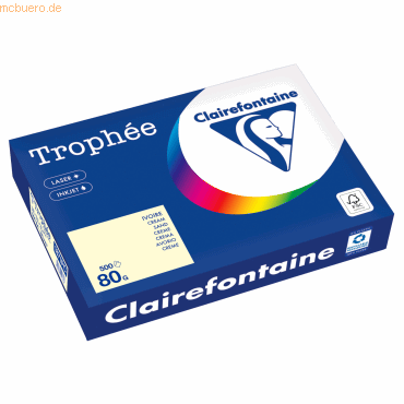 Clairefontaine Kopierpapier 1871PC A4 80g sand 500 Blatt Clairefontaine Kopierpapier 1871PC A4 80g sand 500 Blatt von Clairefontaine