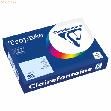 Clairefontaine Kopierpapier 1971PC A4 80g hellblau 500 Blatt Clairefontaine Kopierpapier 1971PC A4 80g hellblau 500 Blatt von Clairefontaine