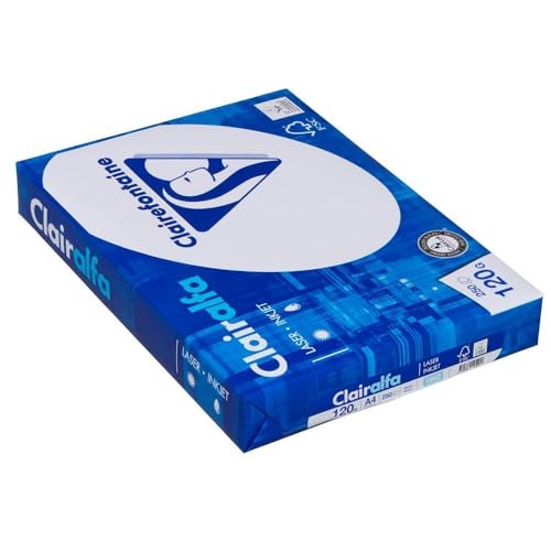 Clairefontaine Kopierpapier Clairalfa/1952C DIN A4 weiß 120 g/qm Inh.250 Clairefontaine Kopierpapier Clairalfa/1952C DIN A4 weiß 120 g/qm Inh.250 von Clairefontaine