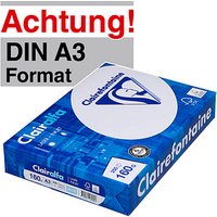 Clairefontaine Kopierpapier Clairalfa DIN A3 160 g/qm 250 Blatt von Clairefontaine