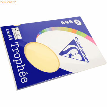 Clairefontaine Kopierpapier Pollen A4 80g/qm 100 Blatt chamois Clairefontaine Kopierpapier Pollen A4 80g/qm 100 Blatt chamois von Clairefontaine