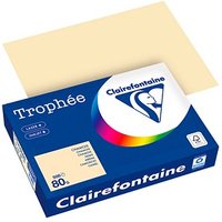 Clairefontaine Kopierpapier Trophée chamois DIN A4 80 g/qm 500 Blatt von Clairefontaine