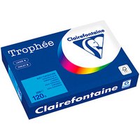 Clairefontaine Kopierpapier Trophée karibischblau DIN A4 120 g/qm 250 Blatt von Clairefontaine