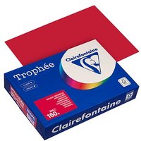 Clairefontaine Kopierpapier Trophée kirschrot DIN A4 160 g/qm 250 Blatt von Clairefontaine