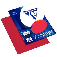 Clairefontaine Kopierpapier Trophée kirschrot DIN A4 80 g/qm 100 Blatt von Clairefontaine