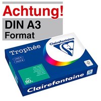 Clairefontaine Kopierpapier Trophée tannengrün DIN A3 80 g/qm 500 Blatt Clairefontaine Kopierpapier Trophée tannengrün DIN A3 80 g/qm 500 Blatt von Clairefontaine
