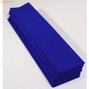 Clairefontaine Krepp-Papier 200x50cm 30g/qm VE=10 Bogen dunkelblau von Clairefontaine