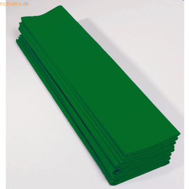 Clairefontaine Krepp-Papier 200x50cm 30g/qm VE=10 Bogen dunkelgrün von Clairefontaine