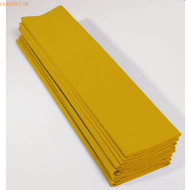 Clairefontaine Krepp-Papier 200x50cm 30g/qm VE=10 Bogen gelb von Clairefontaine