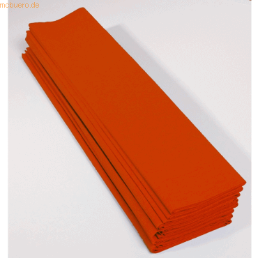 Clairefontaine Krepp-Papier 200x50cm 30g/qm VE=10 Bogen orange von Clairefontaine