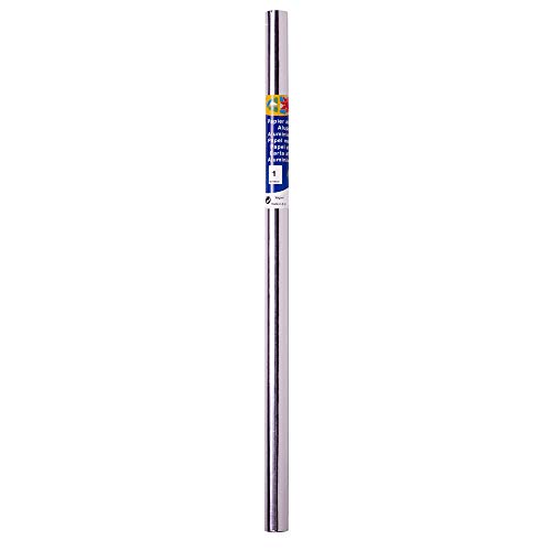 Clairefontaine Maildor 95576C Rolle Aluminiumpapier (beidseitig, 80 x 50cm, 90g, ideal für Handarbeiten, wie Dekorationen) 1 Rolle, silber von Clairefontaine
