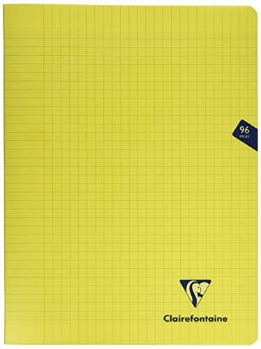 Clairefontaine 343361C - Schulheft / Heft Mimesys DIN A4+ 24x32 cm, 48 Blatt 90g, französische Lineatur, geheftet, Einband aus PP, Gelb, 1 Stück Clairefontaine 343361C - Schulheft / Heft Mimesys DIN A4+ 24x32 cm, 48 Blatt 90g, französische Lineatur, geheftet, Einband aus PP, Gelb, 1 Stück von Clairefontaine
