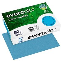 Clairefontaine Recyclingpapier Evercolor dunkelblau DIN A4 80 g/qm 500 Blatt Clairefontaine Recyclingpapier Evercolor dunkelblau DIN A4 80 g/qm 500 Blatt von Clairefontaine