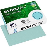 Clairefontaine Recyclingpapier Evercolor hellblau DIN A4 80 g/qm 500 Blatt von Clairefontaine