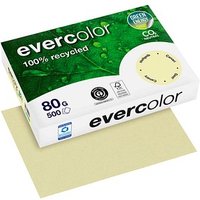 Clairefontaine Recyclingpapier Evercolor hellgelb DIN A4 80 g/qm 500 Blatt von Clairefontaine