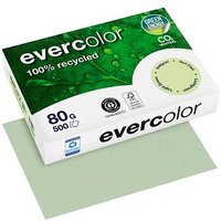Clairefontaine Recyclingpapier Evercolor hellgrün DIN A4 80 g/qm 500 Blatt von Clairefontaine