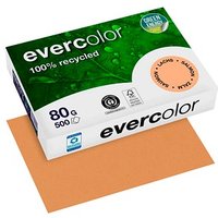 Clairefontaine Recyclingpapier Evercolor lachs DIN A4 80 g/qm 500 Blatt von Clairefontaine