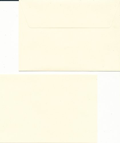 Clairefontaine Set für 20 Briefumschläge + 25 Doppelkarten C6 elfenbein creme (114 x 162) von Clairefontaine
