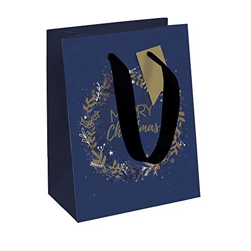 Clairefontaine X-29133-3C - Geschenktüte M, 21,5x10,2x25,3 cm, 210g, elegant und praktisch, 1 Stück, Nacht mit Sternen Clairefontaine X-29133-3C - Geschenktüte M, 21,5x10,2x25,3 cm, 210g, elegant und praktisch, 1 Stück, Nacht mit Sternen von Eurowrap