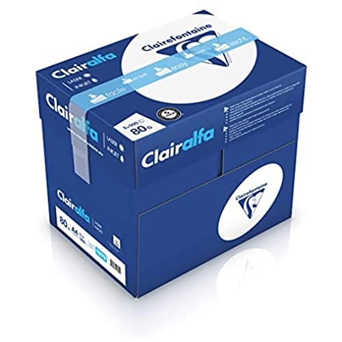 Clairelfa A4 80 g. Karton mit 5 Packungen à 500 Blatt von Clairefontaine
