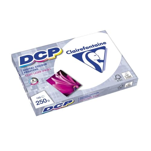 Farblaserpapier DCP 1857, A4, 250g, weiß, 125 Blatt Farblaserpapier DCP 1857, A4, 250g, weiß, 125 Blatt von Clairefontaine