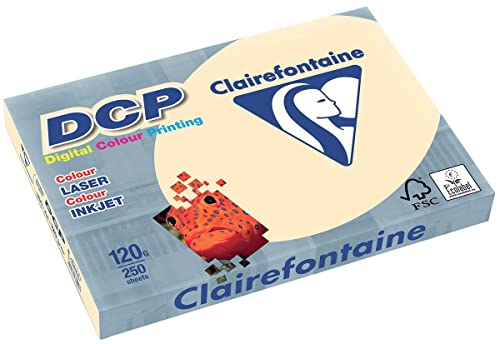 DCP Papier für Farblaser/Inkjetdruck A4, 120g, elfenbein von Clairefontaine