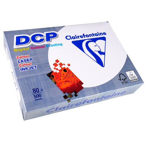 Farblaserpapier DCP 1800, A4, 80g, weiß, 500 Blatt von Clairefontaine
