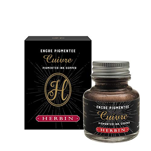 J.Herbin 13506T Tintenflakon für Kalligraphie, Kupfer pigmentiert, 30 ml von J.Herbin