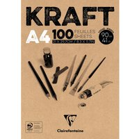 Kraftpapier-Block - DIN A4 von Braun