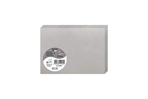 Clairefontaine 12589C - Packung mit 25 Karten Pollen Format C6 11x15,5cm, 210g, ideal für Ihre Einladungen und Korrespondenz, Silber, 1 Pack Clairefontaine 12589C - Packung mit 25 Karten Pollen Format C6 11x15,5cm, 210g, ideal für Ihre Einladungen und Korrespondenz, Silber, 1 Pack von Clairefontaine