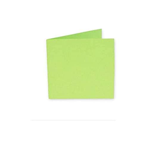 Clairefontaine 12950C - Packung mit 25 Doppelkarten Pollen 110x110mm 210g gefaltet, ideal für Ihre Einladungen und Korrespondenz, Knuspergrün, 1 Pack von Clairefontaine