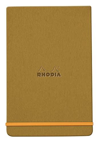 Rhodia 194340C - Notizbuch Webnotepad 9x14 cm, 96 Blatt abtrennbar liniert 90 g, 1 Stück, Gold Rhodia 194340C - Notizbuch Webnotepad 9x14 cm, 96 Blatt abtrennbar liniert 90 g, 1 Stück, Gold von Clairefontaine
