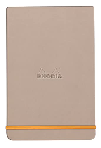 Rhodia 194352C - Notizbuch Webnotepad 9x14 cm, 96 Blatt abtrennbar liniert 90 g, 1 Stück, Rosenquarz von Rhodia
