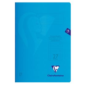 Schulheft Blau A4 liniert mit Rand 16 Blatt Schulheft Blau A4 liniert mit Rand 16 Blatt von Clairefontaine