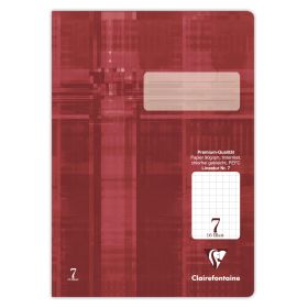 Schulheft Bordeaux kariert A4 16 Blatt von Clairefontaine