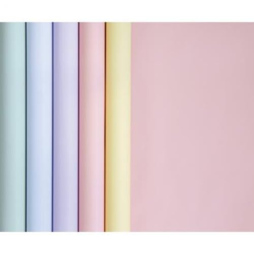 Unifarbene Papierrolle, 90 g/m2, 5 m x 0,35 m, Pastellfarben sortiert - 20 Stück Unifarbene Papierrolle, 90 g/m2, 5 m x 0,35 m, Pastellfarben sortiert - 20 Stück von Clairefontaine