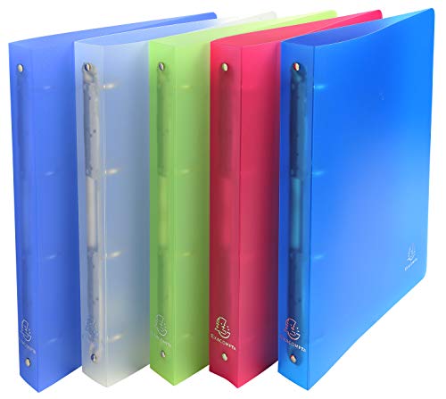 Exacompta 51369E 10er Pack Ringbuch Chromaline DIN A4 aus Kunststoff 4 Ringe 40mm breit farbig sortiert ideal für Schule und Büro Ringhefter Ringordner Ringbuchordner Exacompta 51369E 10er Pack Ringbuch Chromaline DIN A4 aus Kunststoff 4 Ringe 40mm breit farbig sortiert ideal für Schule und Büro Ringhefter Ringordner Ringbuchordner von Exacompta