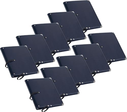 10x Classic Cantabile Notenmappe Deluxe - Chormappe für Musiknoten - Notenordner aus Kunstleder - Für Notenblätter bis DIN A4 - Musikordner mit Innentasche - Mappe mit Schutzecken - Blau 10x Classic Cantabile Notenmappe Deluxe - Chormappe für Musiknoten - Notenordner aus Kunstleder - Für Notenblätter bis DIN A4 - Musikordner mit Innentasche - Mappe mit Schutzecken - Blau von Classic Cantabile