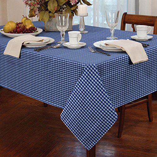 Tischdecke, Gingham-Muster, 137 x 183 cm, Blau Tischdecke, Gingham-Muster, 137 x 183 cm, Blau von Classic Home Store